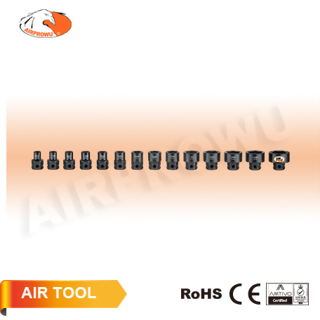 1/4" DR. Stubby Impact Socket Set (Hex Shank)