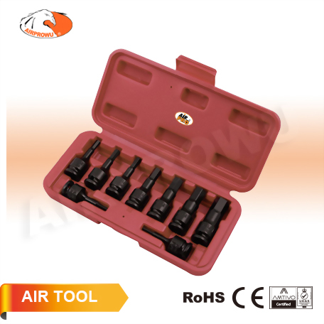 9PCS 3/8" DR. Hex Bit Impact Socket Set