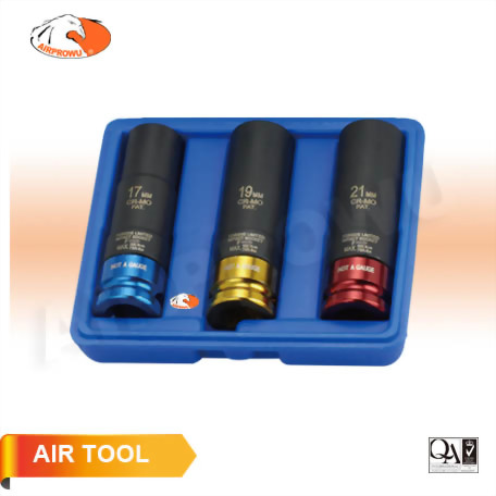 1/2" DR. Torque Limited, Clutch Impact Socket Set (3PCS) 1/2" DR. Torque Limited, Clutch Impact Socket Set (3PCS)