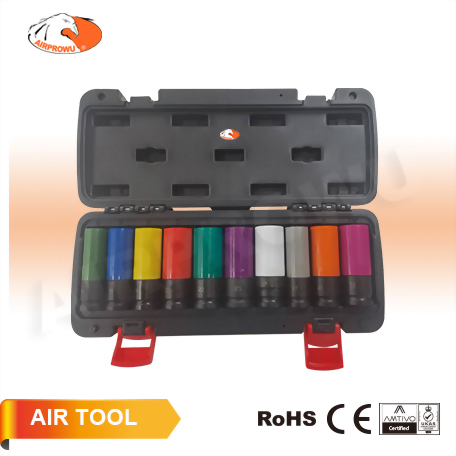 1/2" DR. 85L Thin-Wall Air Impact Socket Set (10PCS) 1/2" DR. 85L Thin-Wall Air Impact Socket Set (10PCS)