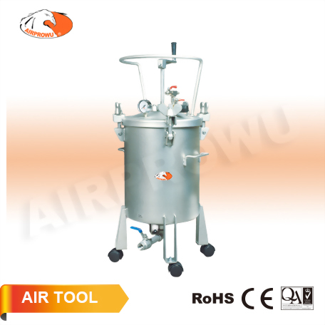 50 Liter Stainless Steel Pressure Pots, Manual Agitator, Bottom Outlet 50 Liter Stainless Steel Pressure Pots, Manual Agitator, Bottom Outlet