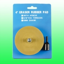 4" ERASER RUBBER PAD WITH ARBOUR 4" ERASER RUBBER PAD WITH ARBOUR