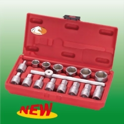 16PCS 3/8" Drain Plug Key Set