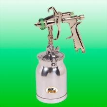 HVLP SUCTION FEED SPRAY GUN w/1.0 LITER ALUM CUP