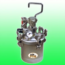 2 Liter Stainless Steel Pressure Pots w/ Air Agitator 2 Liter Stainless Steel Pressure Pots w/ Air Agitator