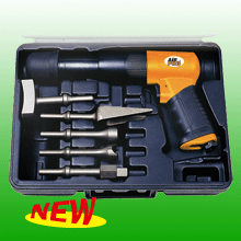 Vibration-Dampd Air Hammer Kit w/ Built In Chuck