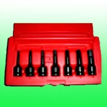7 Piece 3/8" Drive Hex Bit SAE Impact Socket Set