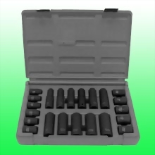 22 Piece 1/2" Drive Standard & Deep Metric Impact Socket Set 22 Piece 1/2" Drive Standard & Deep Metric Impact Socket Set
