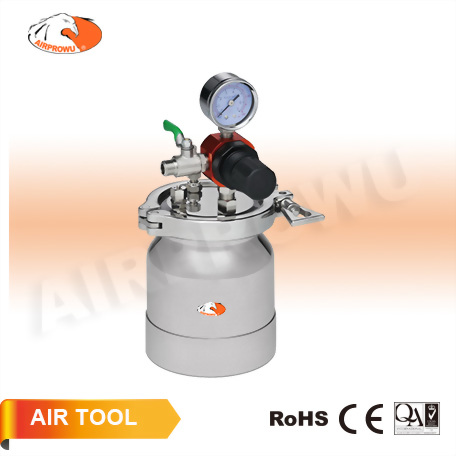 0.5L (0.12 Gallon) Clamp Type Stainless Steel Pressure Pots Top Fluid Out