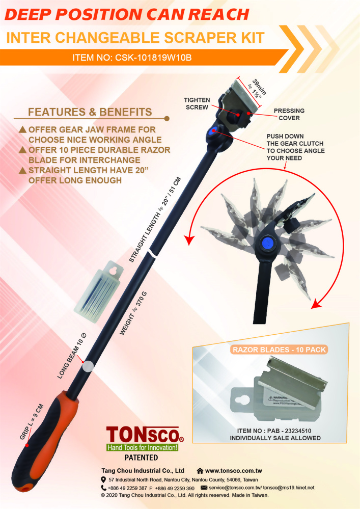 INTER CHANGEABLE SCRAPER KIT