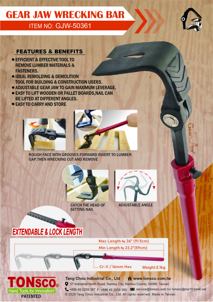 GEAR JAW WRECKING BAR