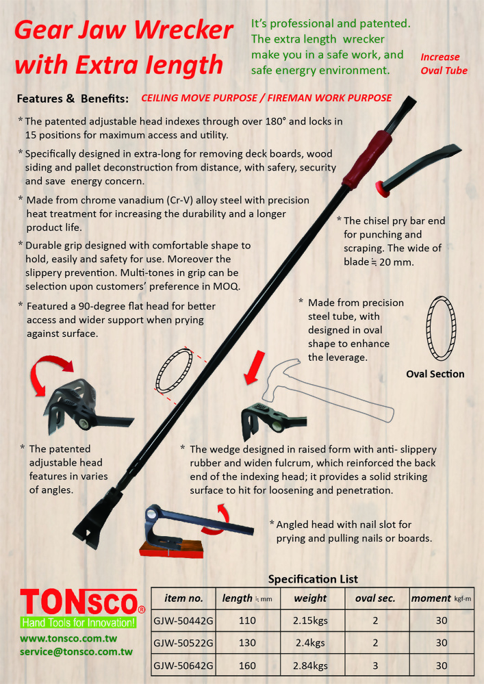 GearJaw Wrecker with Extra length (double ends)