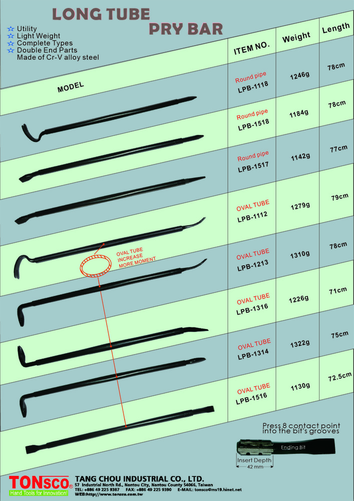 Long Tube Pry Bar