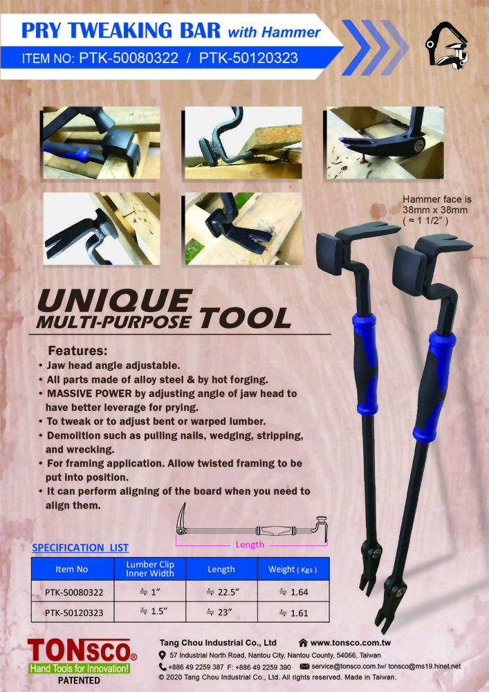 PRY TWEAKING BAR with Hammer