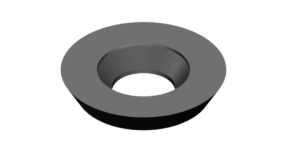 Round carbide indexable woodworking turning insert-R1