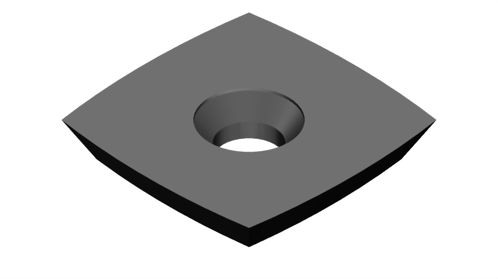 Square round carbide indexable woodworking turning insert-Sr2