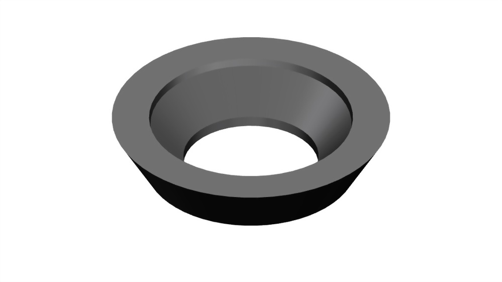 Round carbide indexable woodworking turning insert
