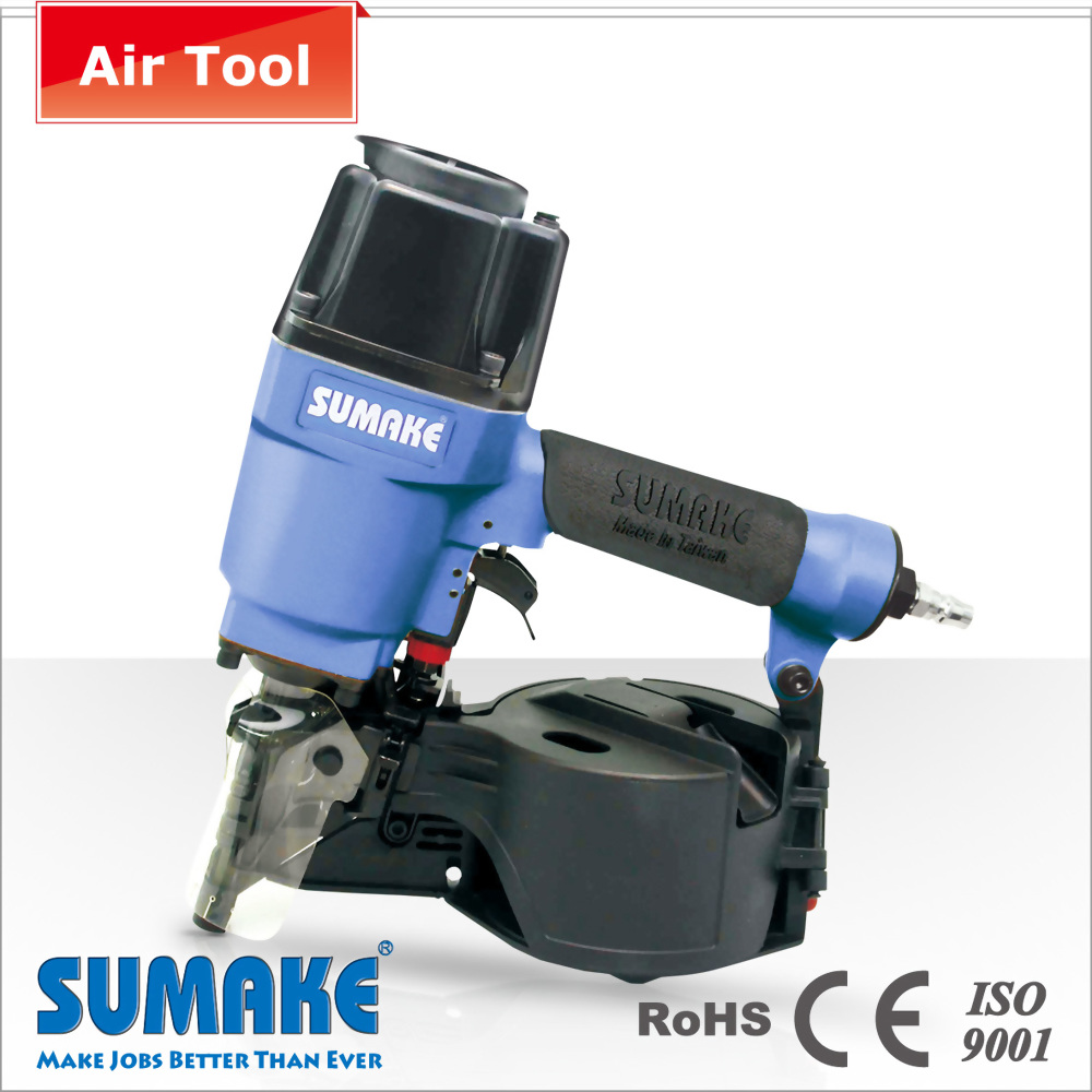 WIRE/PLASTIC-COLLATED HEAVY DUTY AIR COIL NAILER