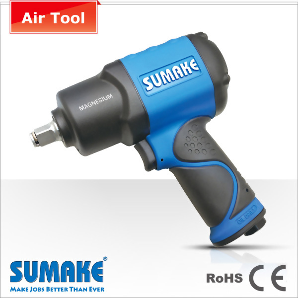 Composite Twin Hammer Air Impact Wrench- Magnesium Alloy Case-1,491 Nm, 8,500 rpm
