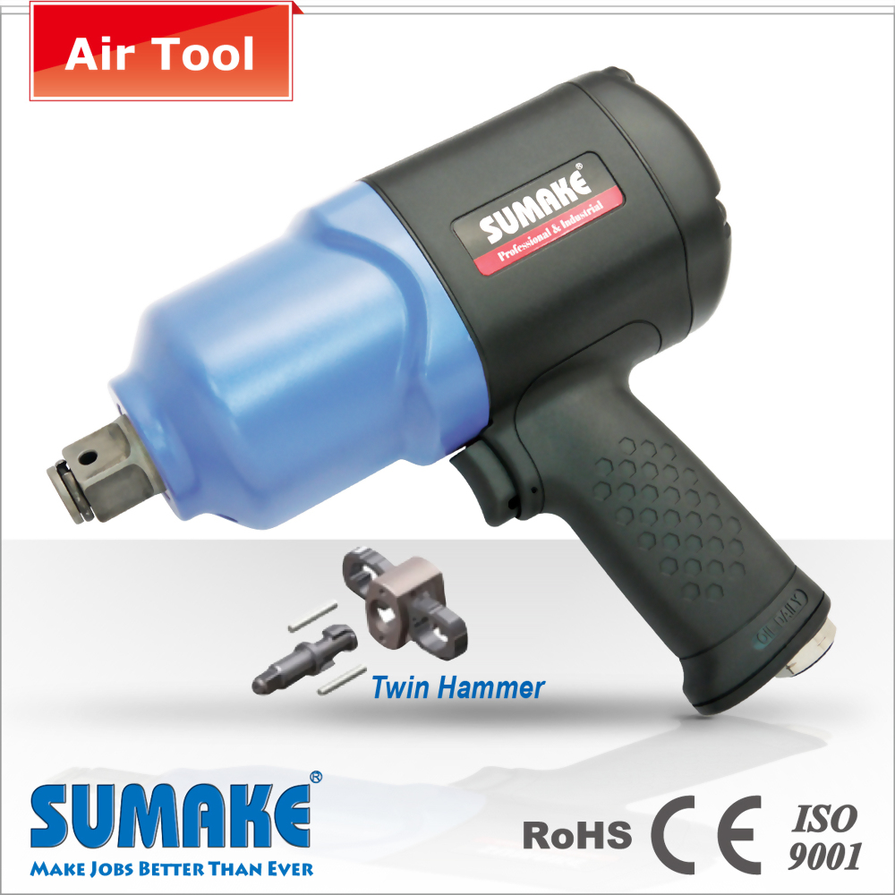 Twin Hammer Air Impact Wrench-2,034 Nm, 5,500 rpm