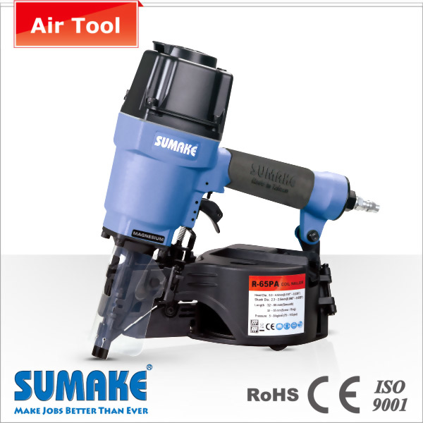 WIRE/PLASTIC- COLLATED 15 degree COIL NAILER; air tool