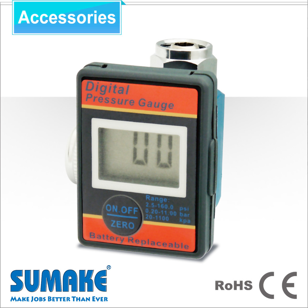 Digital Air Pressure Regulator Gauge- Alum. Body