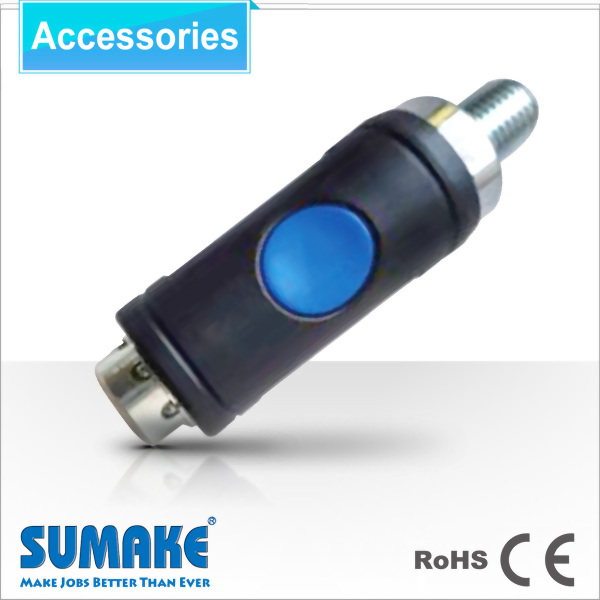 Push Botton Safety Air Coupler- 3/8