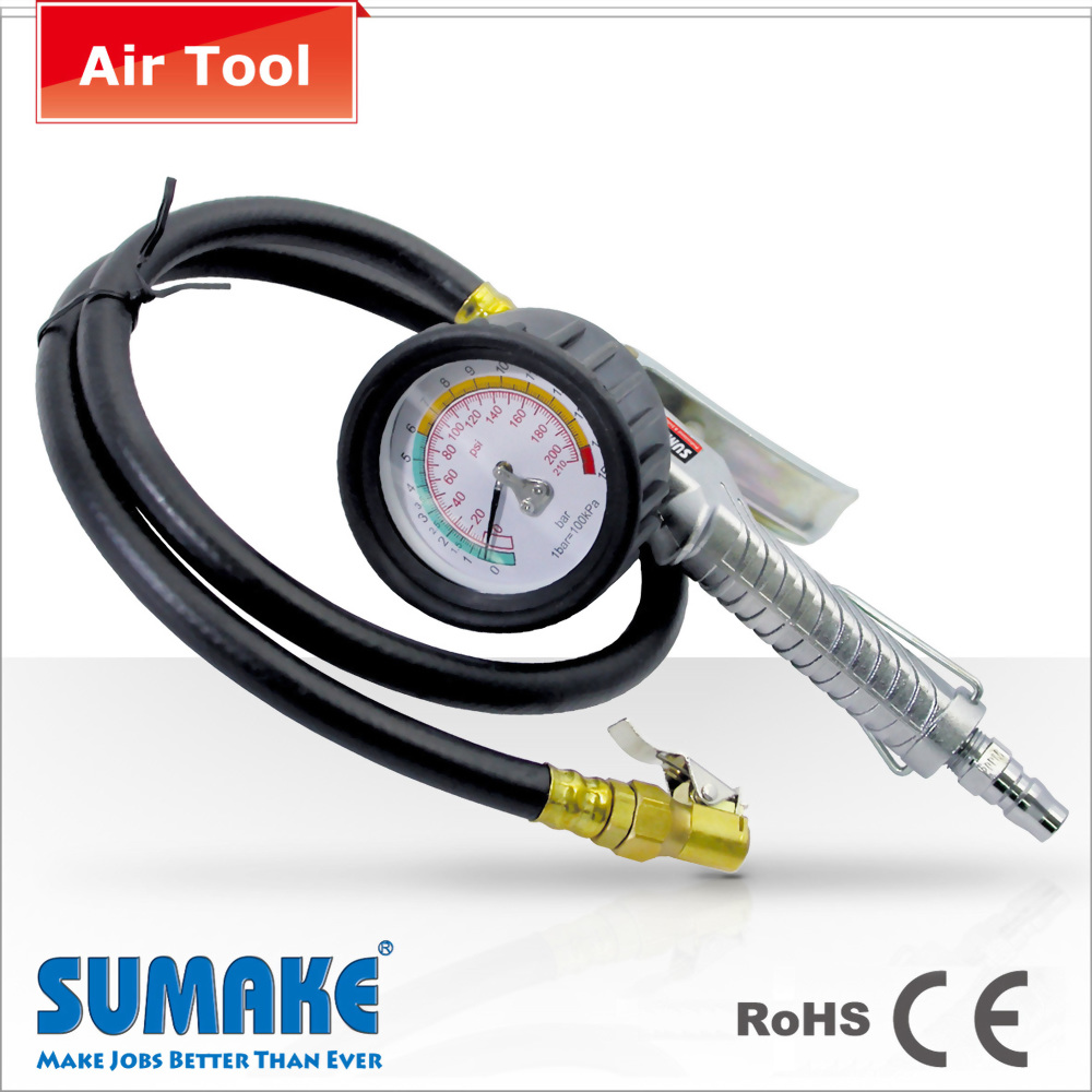 Professional 3-Function Tire Gauge (200 psi)