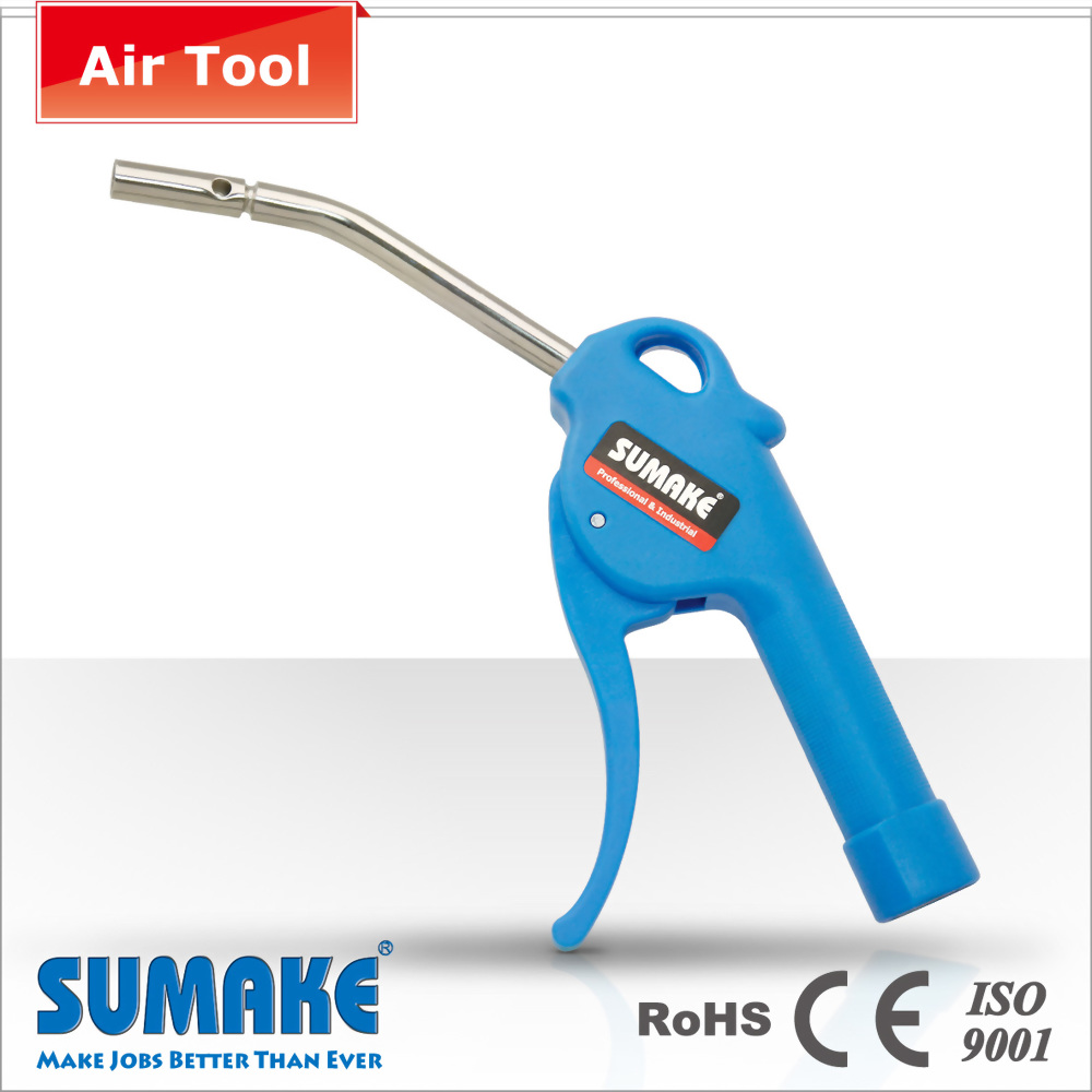 16mm Safety Tip Zinc Thread Air Blow Gun With Nitto/Milton/Orion Plug