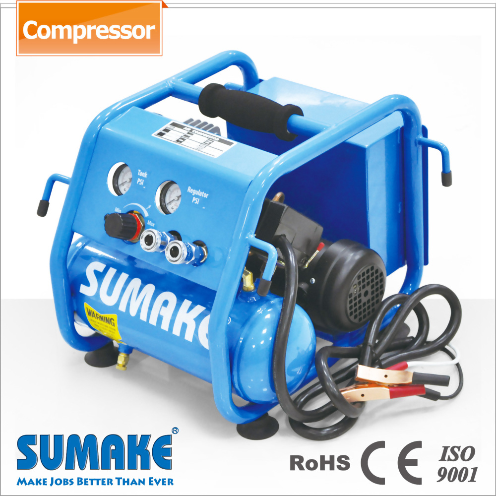 PORTABLE DC AIR COMPRESSOR WITH 4L TANK & TOOL BOX
