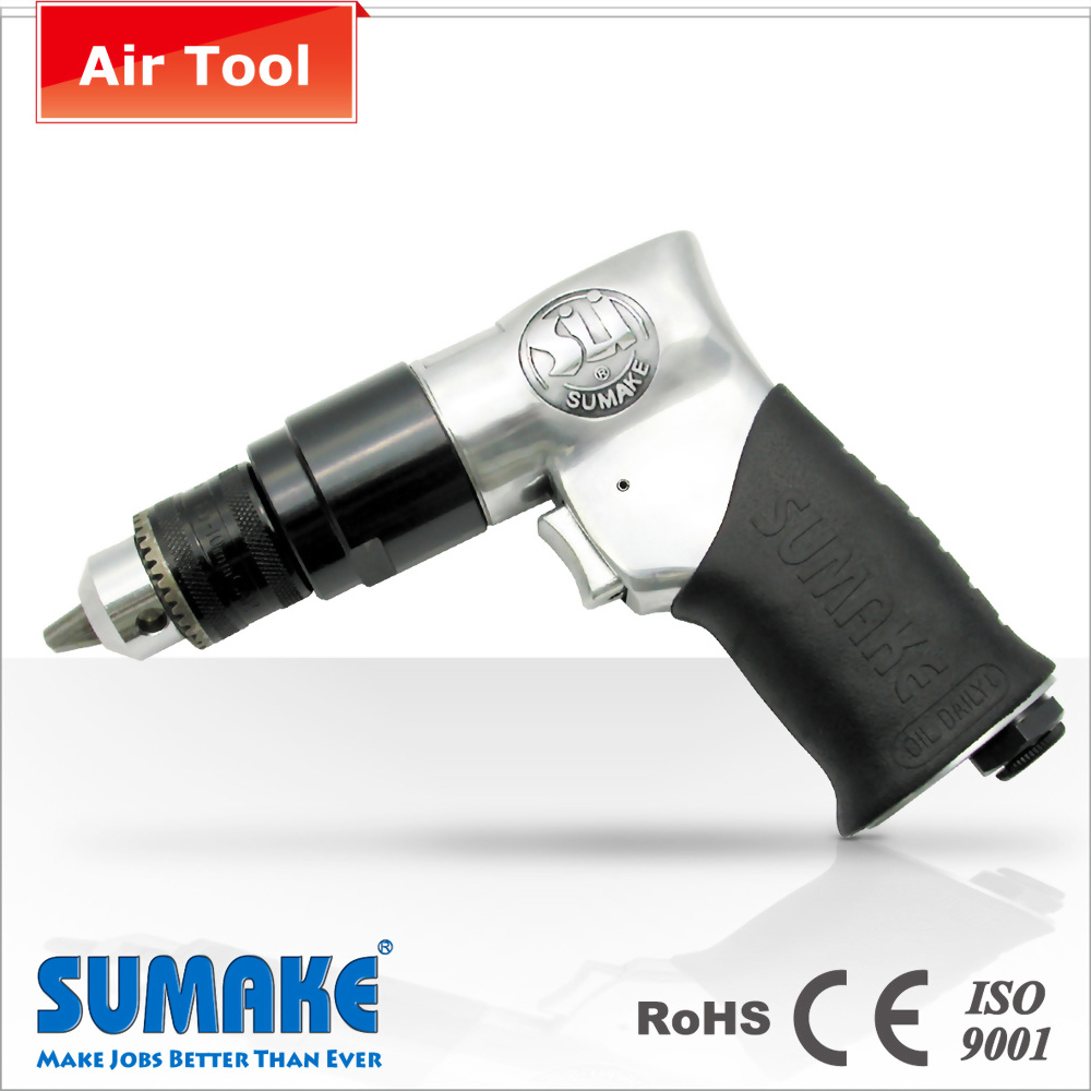 3/8" Drilling Wood and Metal Angle Air Drill