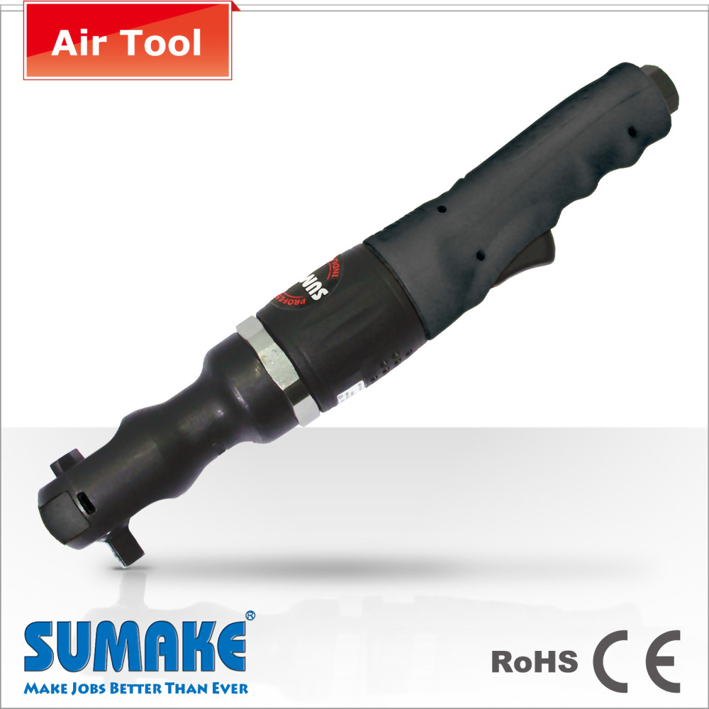 Heavy Duty Air Impact Ratchet Wrench, 122 Nm, 225 rpm.