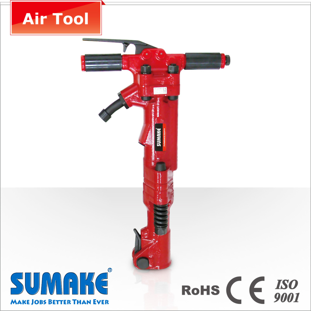 Air compressor outlet hammer drill