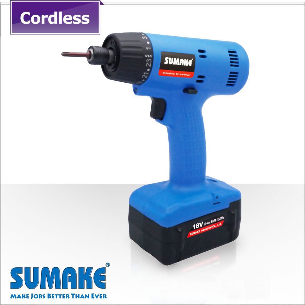 Brushless semi-auto cordless screwdriver with 2.0Ah Li-ion battery set