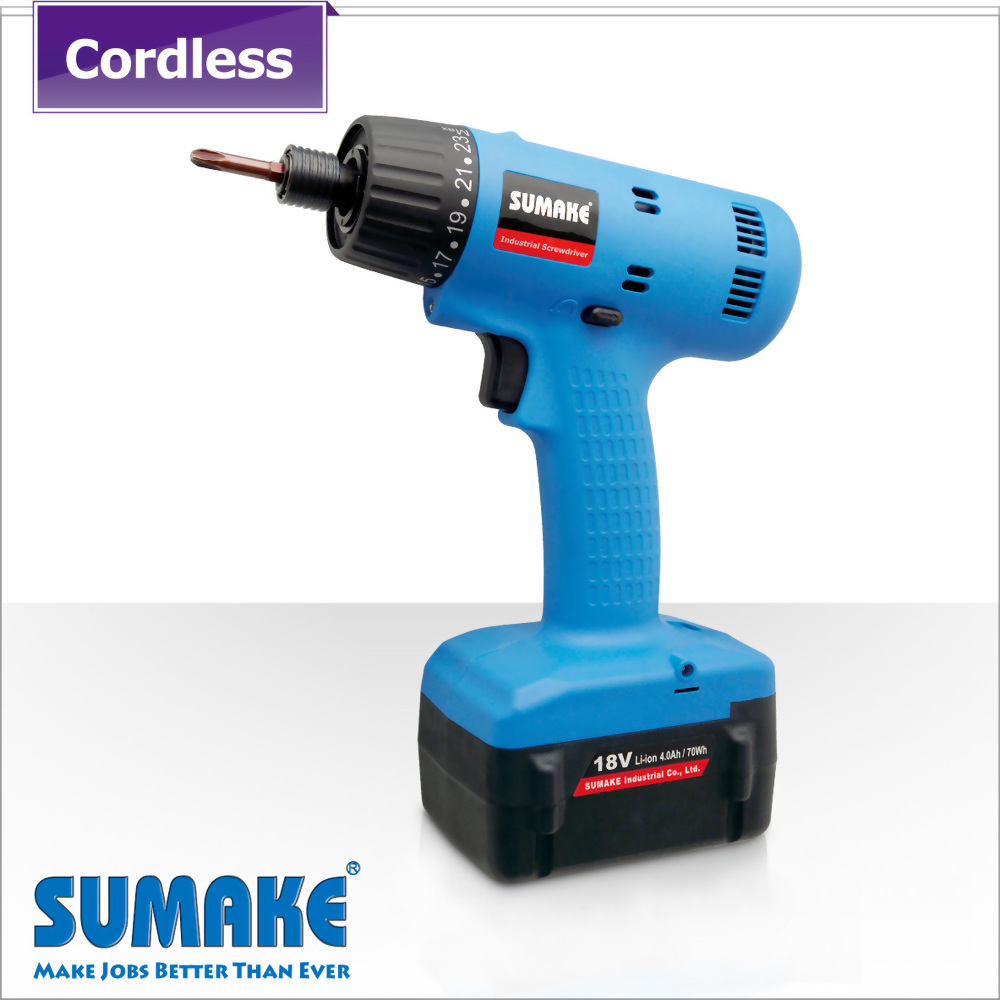 Brushless Semi-auto Cordless Ccrewdriver with 4.0Ah Li-ion Battery Set