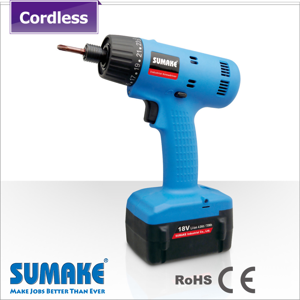 Brushless Semi-auto Cordless Ccrewdriver with 4.0Ah Li-ion Battery Set