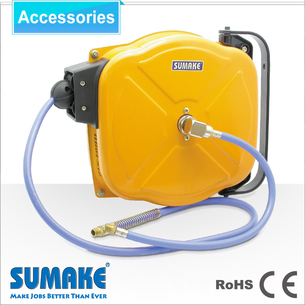 Metallic Case Air Hose Reel-6.5x10mm, 10m