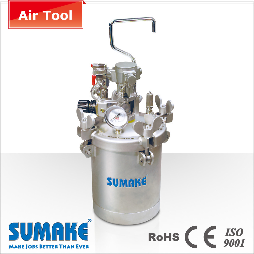 AIR PRESSURE FEED PAINT TANK(AUTO TYPE) ¡VSTAINLESS STEEL