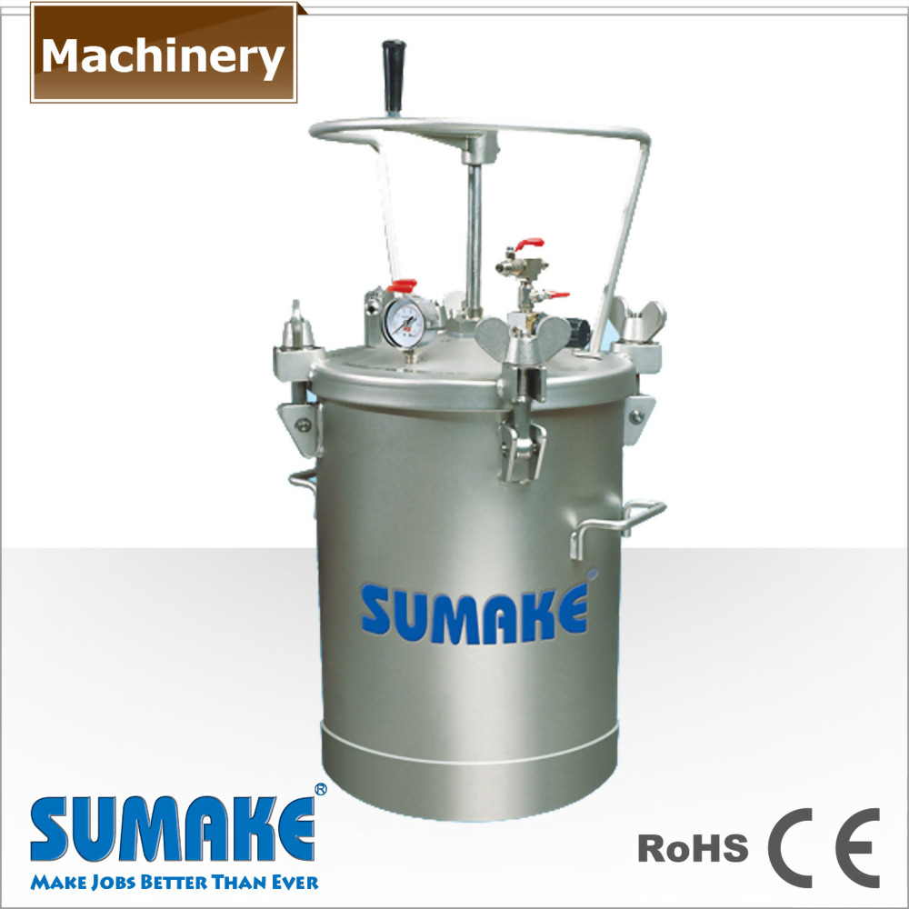 AIR PRESSURE FEED TANK(MANUAL TYPE; WITHOUT WHEEL) - STAINLESS STEEL
