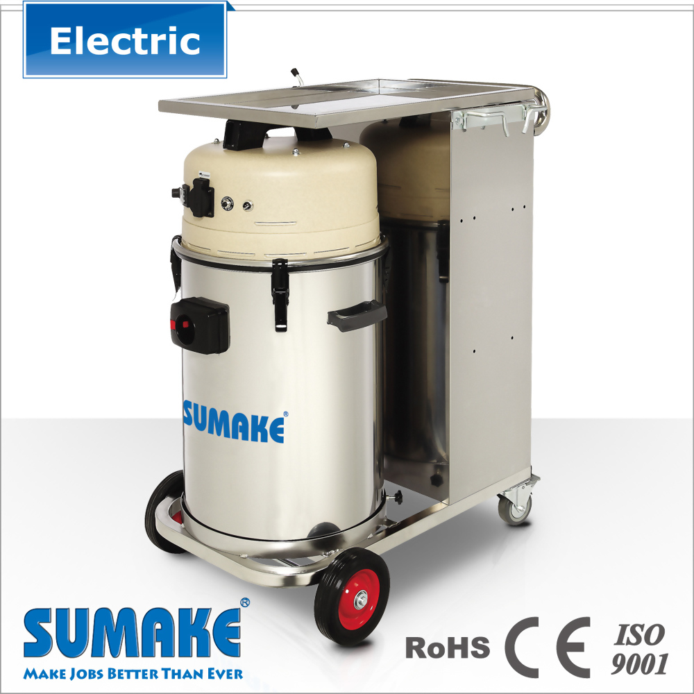 48L VACUUM CLEANER WITH STAINLESS STEEL TROLLEY