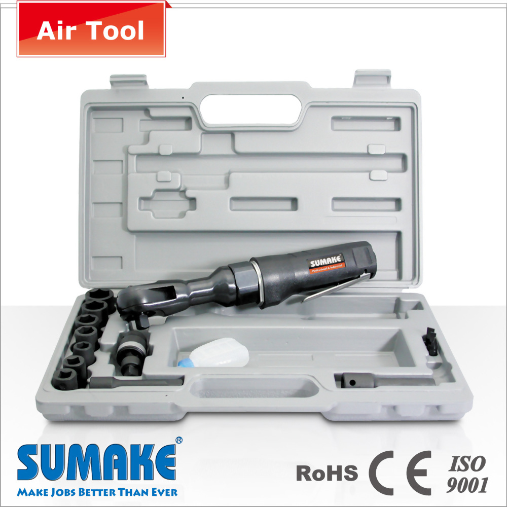 Air Ratchet Wrench Kit, 61 Nm, 150 rpm