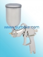 HVLP GRAVITY TYPE AIR SPRAY GUN(φ1.4mm) WITH 400CC STAINLESS CUP