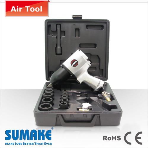 17 pcs 1/2 "kit de clé à chocs de l'air