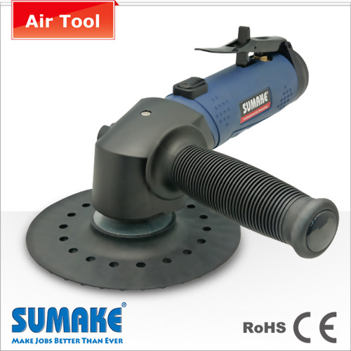 Industrial Air Angle Sander- 5" Pad, M14 X 2.0, w/Lever Lock