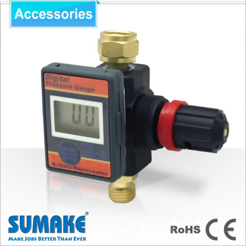 Régulateur d'air avec manomètre numérique