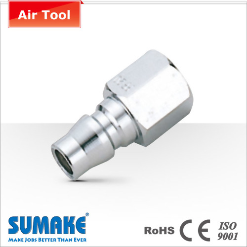 Plug-3/8"Female, Nitto Type, Steel In Electroplating