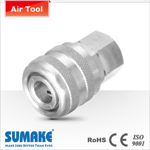 Coupler-1/4" Female, Aro Type, Steel/Brass