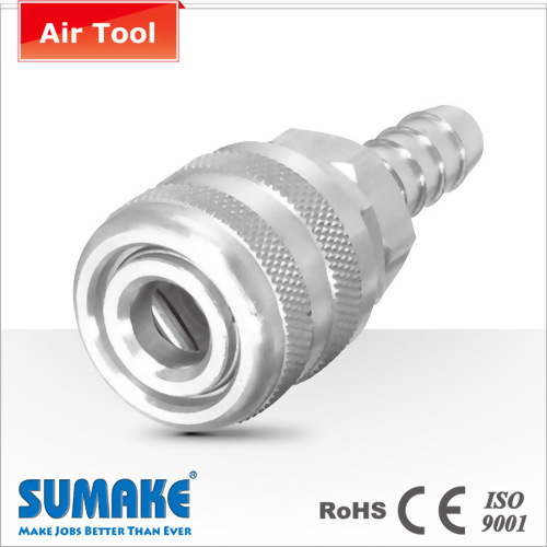 Coupler-3/8" Hose, Aro Type, Steel/Brass