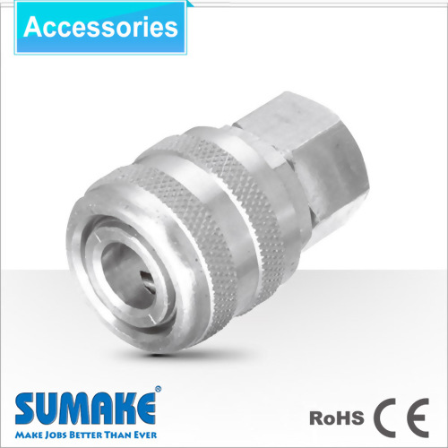 Coupler-1/4" Female, Aro Type, Steel/Brass