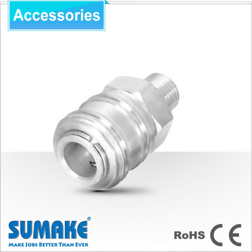 Coupler-1/4" Male, Orion Type, Steel/Brass